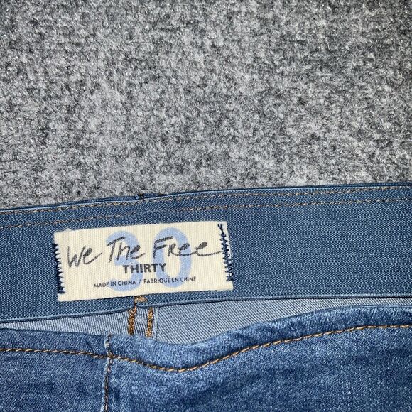 We The Free Jeans Womens Size 30 Blue Pull On Flare - Picture 2 of 10
